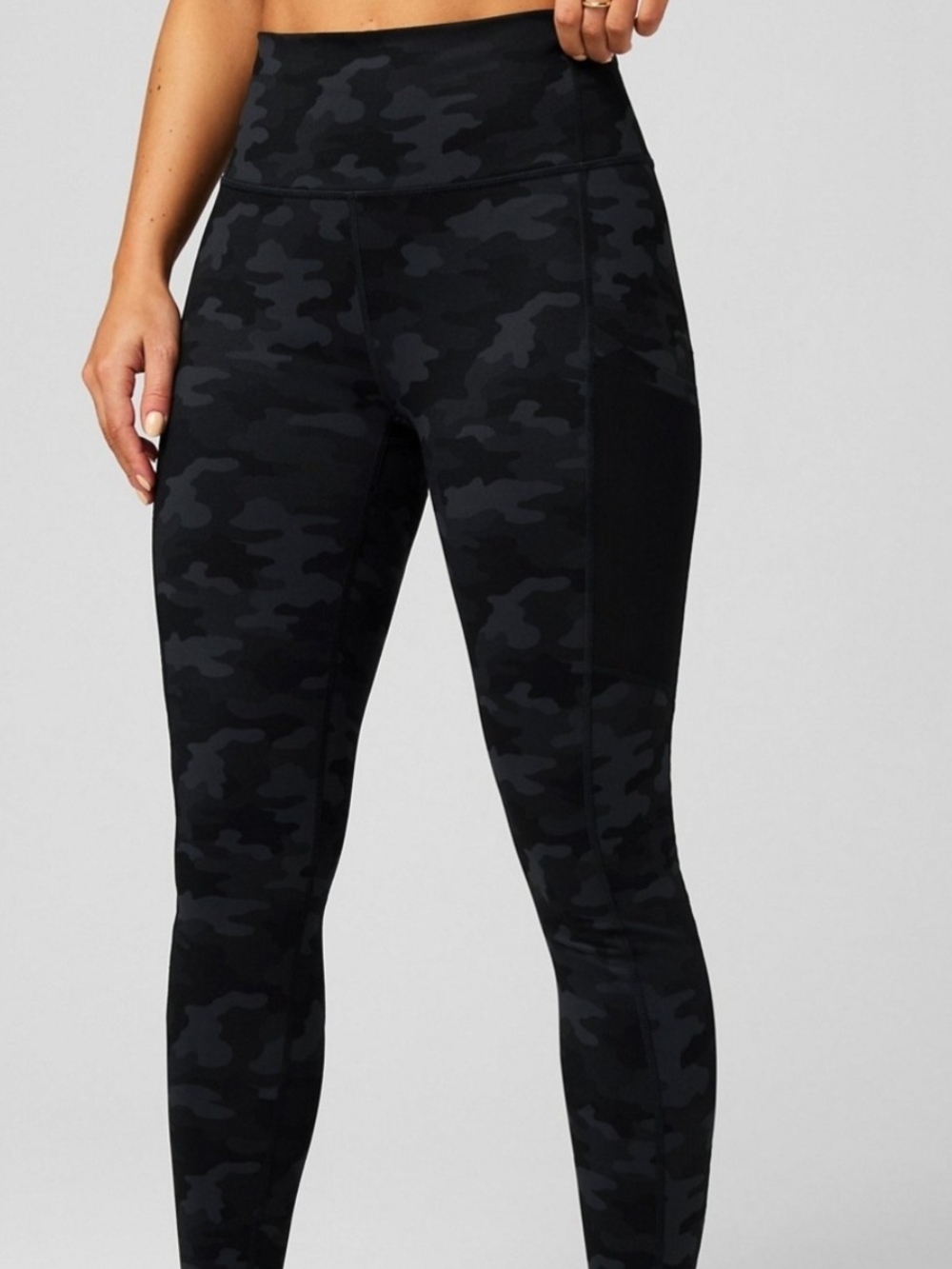 Fabletics Black Camo High-Waist Leggings
